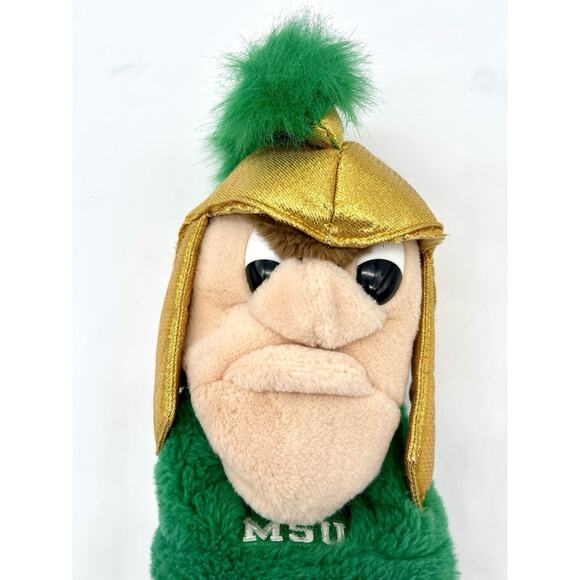 Michigan State Spartans Sparty Golf Club Head Cover MSU Mascot NCAA Plush Sock - Picture 5 of 9